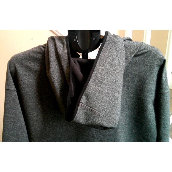 01. ALGO Men's 3x Performance Full Zip Hoodie Gray NEW - Picture 10 of 10